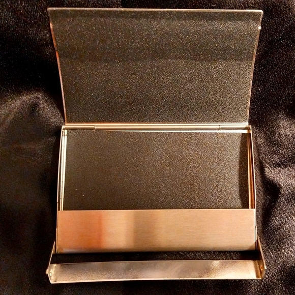 "CAT" NSBE SERIES EXECUTIVE SILVERTONE METAL CARD HOLDER & KEY FOB SET (NWOT) - Picture 9 of 11